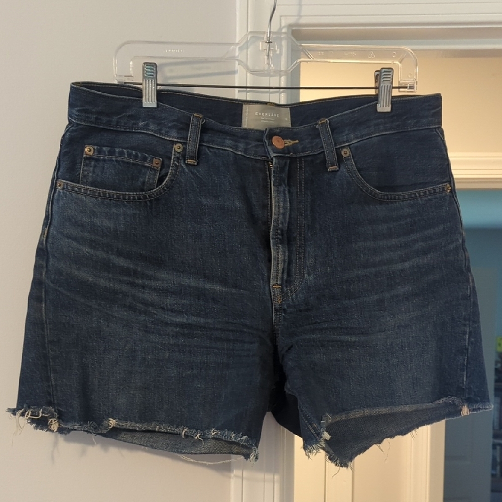 Everlane Blue Jean Shorts Classic Cut Size 30